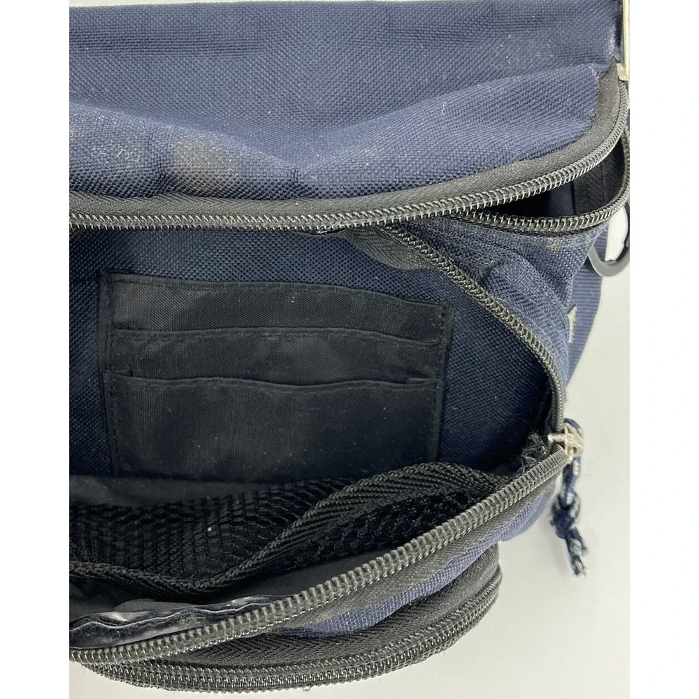 Vintage Eastport Outdoor Company Blue Fanny Pack Waist Belt Bag Adjustable Strap